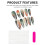 (Long Oval, L) Gradient Metallic Fake Nails - 50pcs 2