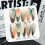 (Long Oval, L) Gradient Metallic Fake Nails - 50pcs 3