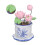 1:12 Scale Dollhouse Lotus Pot - 5cm Tall Resin 8
