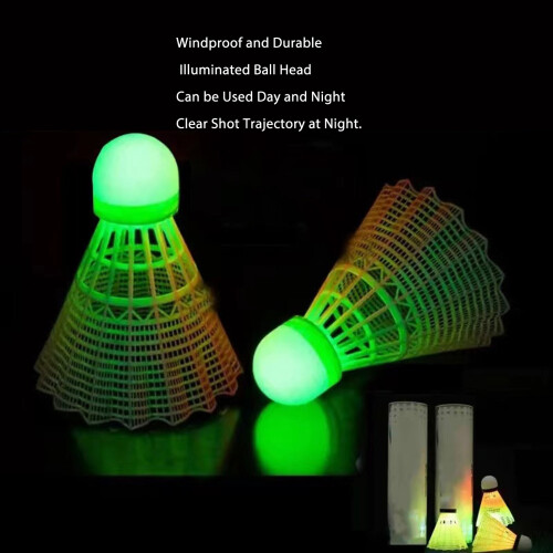 5pcs LED Badminton Shuttlecocks | Glow Night Light | 94g 2