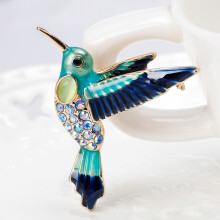 (AL327-B) Vivid Bird Brooch Pin for Christmas Gift