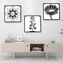 (1-20 For a set of storage rings) Reusable PET Flower Stencil for DIY Art & Crafts