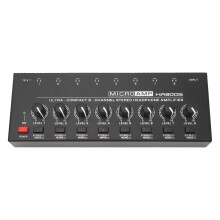 HA800S 8-Channel Headphone Amplifier 100-240V Metal