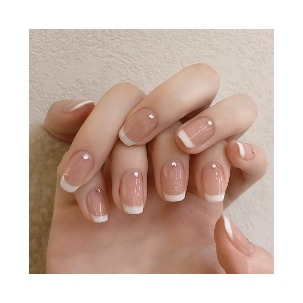 Dcph-Clothing 24Pcs Rhinestone Nail Patches - Removable & Stylish