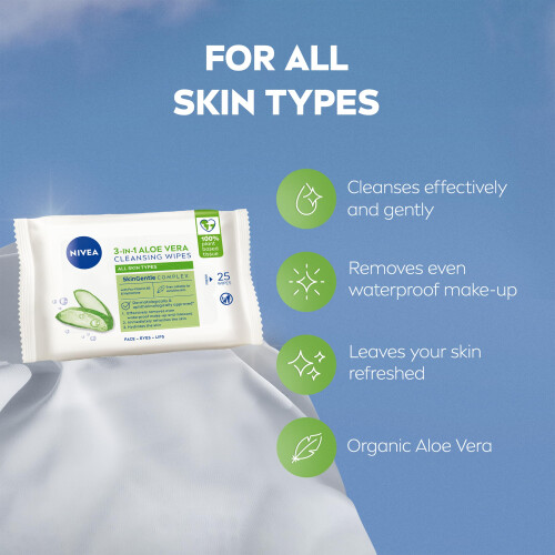 NIVEA NIVEA Aloe Vera Cleansing Wipes (25 2