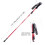 (red) Lightweight Adjustable Trekking Poles for Hiking 1