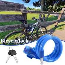 (Black, 1.2M) Steel Bike Cable Lock for Bicycles & Scooters