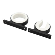 2 Pcs Aluminum Fishing Rod Holder for Boats, Cars, Trucks, RVs—Black