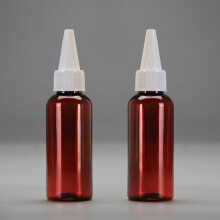 (Brown White) Leak-Proof Twist Top Bottles for Paint & E-Liquid