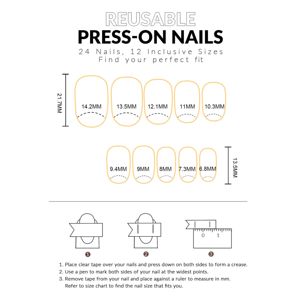 Dcph-Clothing Flower Printed Violet Fake Nails - Zero Pressure