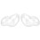 1 Pair Transparent Headlamp Lens Cover for W203 1