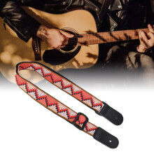 Adjustable Nylon Ukulele Strap 70-122cm with Leather accents