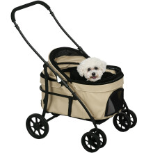 Carrito para Perros Marrón 81 x 68 x 98.5 cm