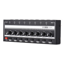 HA800S 8-Kanal Mono/Stereo-Kopfhörerverstärker, Kompakter Metall-Audioverstärker