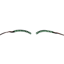 LED False Eyelashes Light – Lightweight, 3cm, 40cm Wire, Green
