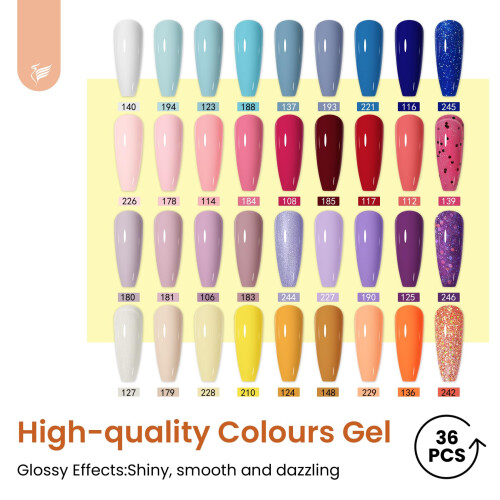 Gel Nail Polish Set, Phoenixy 42 2