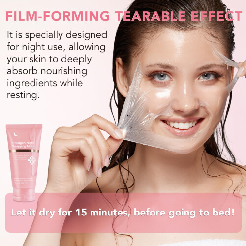 Collagen Night Wrapping Mask, Collagen Face 1