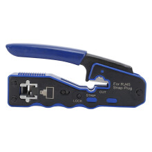 Pass Through Ethernet Crimper Cutter Kit for RJ45 CAT6 with Alloy Steel