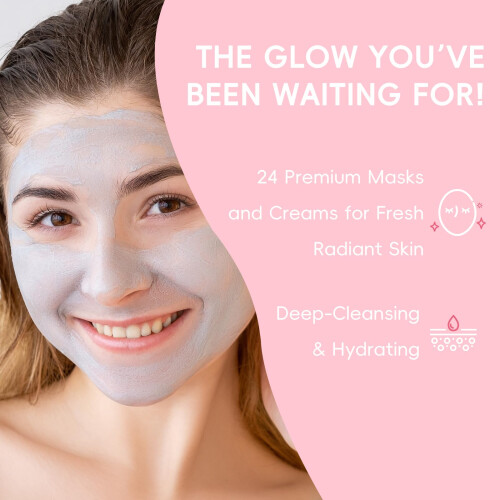 LAIKOU Face Mask Skincare Set, 24 1