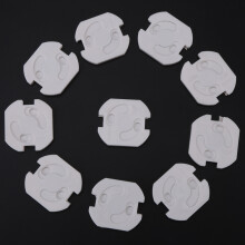 10 Stück Babysicherheits-Steckdosenschutz, drehbarer Schutz für Steckdosen 3,6x3,3 cm