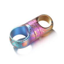 Porte-Clés EDC en Laiton et Cuivre Rotatif à 360, Boucle, Pendentif de Voiture, Outil D'Extérieur EDC