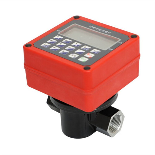 Batching Oval Gear Flow Meter Digital Fuel Water Dispenser Electronic Flow Meter 12V