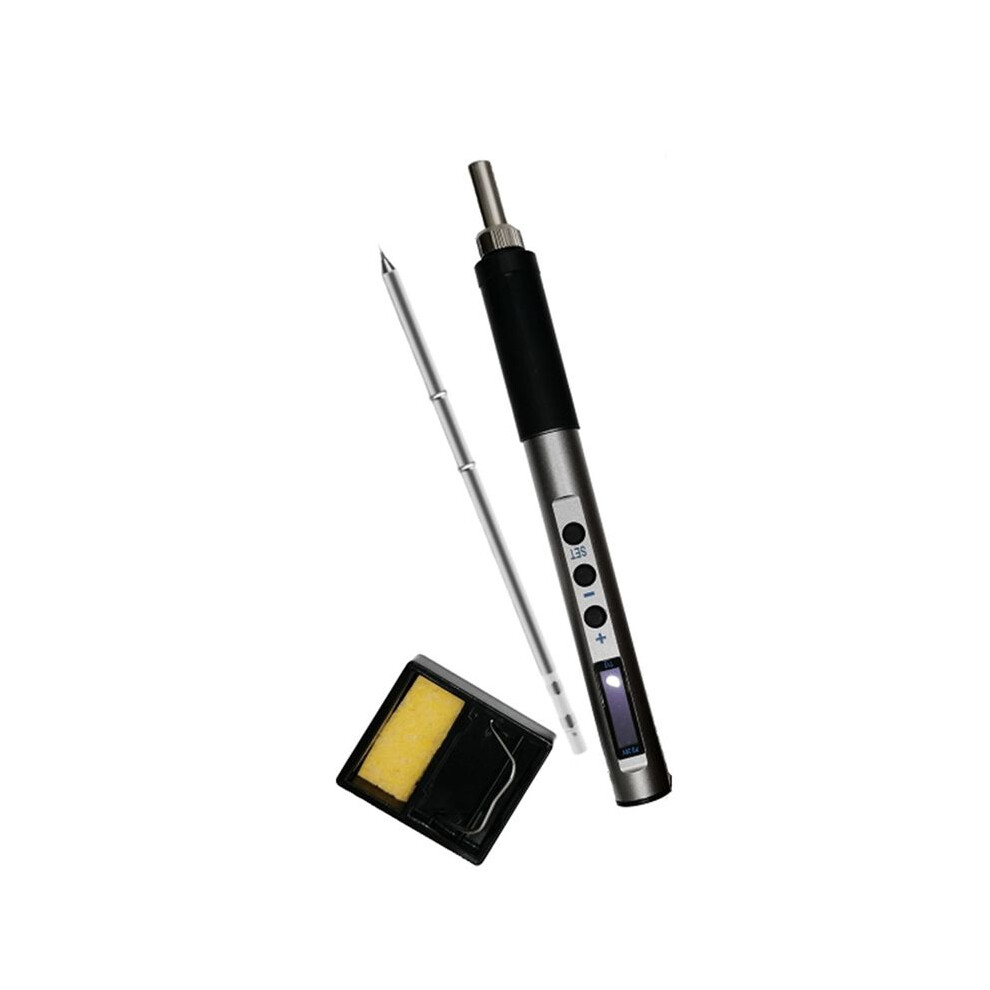 Pts100 T12 5-20V Pd65w Portable Electric Soldering Iron Metal Body Temperature Adjustable Solder Welding Station,T12-I 4711168944247