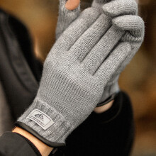 (Light Grey, L) Winter Touchscreen Gloves for Skiing & Cycling
