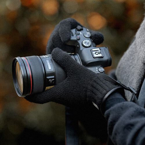 (Black, L) Winter-Touchscreen-Handschuhe für Ski & Rad