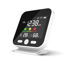 Tuya WiFi Monitor de Qualidade Do Ar CO2 Medidor de DióXido de Carbono Detector de MediçãO de Temperatura e Umidade Testador Infravermelho NDIR