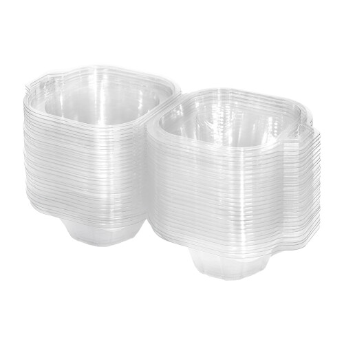 (Single-part transparent packaging box) Cupcake Box - Hygienic Single Storage Gift 1