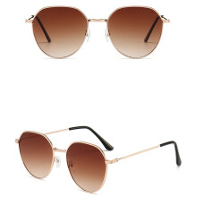 (Gold Frame Double Tea Tablets) Lunettes de Soleil Rétro Dégradé Sport