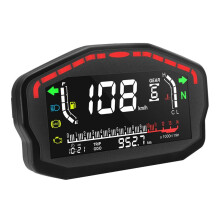 Motorcycle Digital Dash Digital Panel Universal LED LCD Speedometer Odometer 1,2,4 Cylinders
