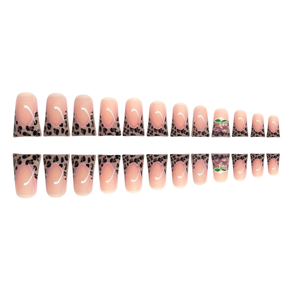 Dachuang Beauty Leopard Print Press-On Nails For Daily & Party Wear