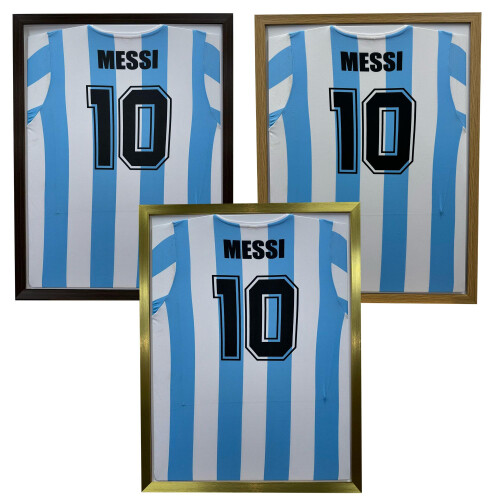 (Gold) DIY Football Shirt Frame: Ready-Made, Easy Insert (32x22") 1