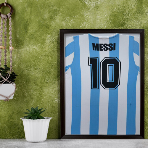 (Gold) DIY Football Shirt Frame: Ready-Made, Easy Insert (32x22") 2