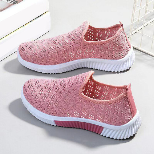 (Pink, 36) Leichte Damen Mesh-Stretchschuhe