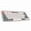 Compact White Wireless Bluetooth Mini Keyboard, Dual Mode, 10m 1