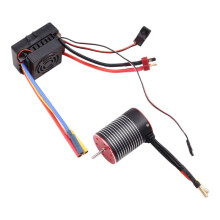 Moteur Sans Balais 3650 Étanche avec Contrôleur ESC 60 A pour Voiture et Camion Télécommandés 1/10 5 200 KV