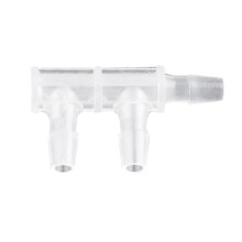 30 Pcs F-Type Three Way Connector PP Side 3.2mm Water Pipe Joint Aquarium Fish Tank Hose Pagoda Water Separator