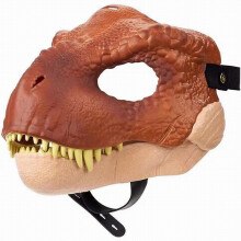 (Moving-mouthed dinosaur (brown model)) Halloween Dino Mask with Moving Jaw - Party Toy