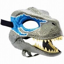 (Moving-mouthed dinosaur (blue and gray)) Halloween Dino Maske mit beweglichem Kiefer - Party