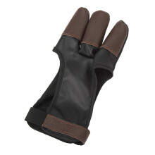 Drei-Finger-Armsschutz für Bogenschützen aus PU-Leder für Recurve- und Compound-Bögen