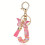 (J) Butterfly Pink Letter Pendant Keychain for Backpack 1
