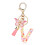 (V) Butterfly Pink Letter Pendant Keychain for Backpack 1