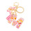 (M) Butterfly Pink Letter Pendant Keychain for Backpack 1