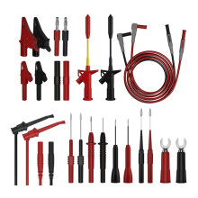 Multimeter Test Leads Kit with Digital Electrical Test Probes Set with Alligator Clips Test Hook Tweezer Flexible Wire