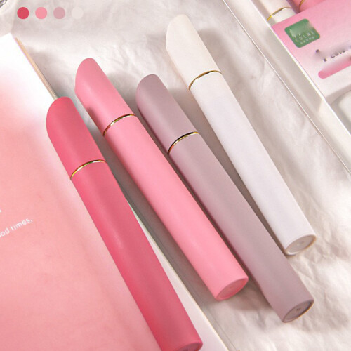 (Strawberry White Craft 4 packs (4 multiples starti) 4pcs Smooth Highlighter Set for Notes & Journals