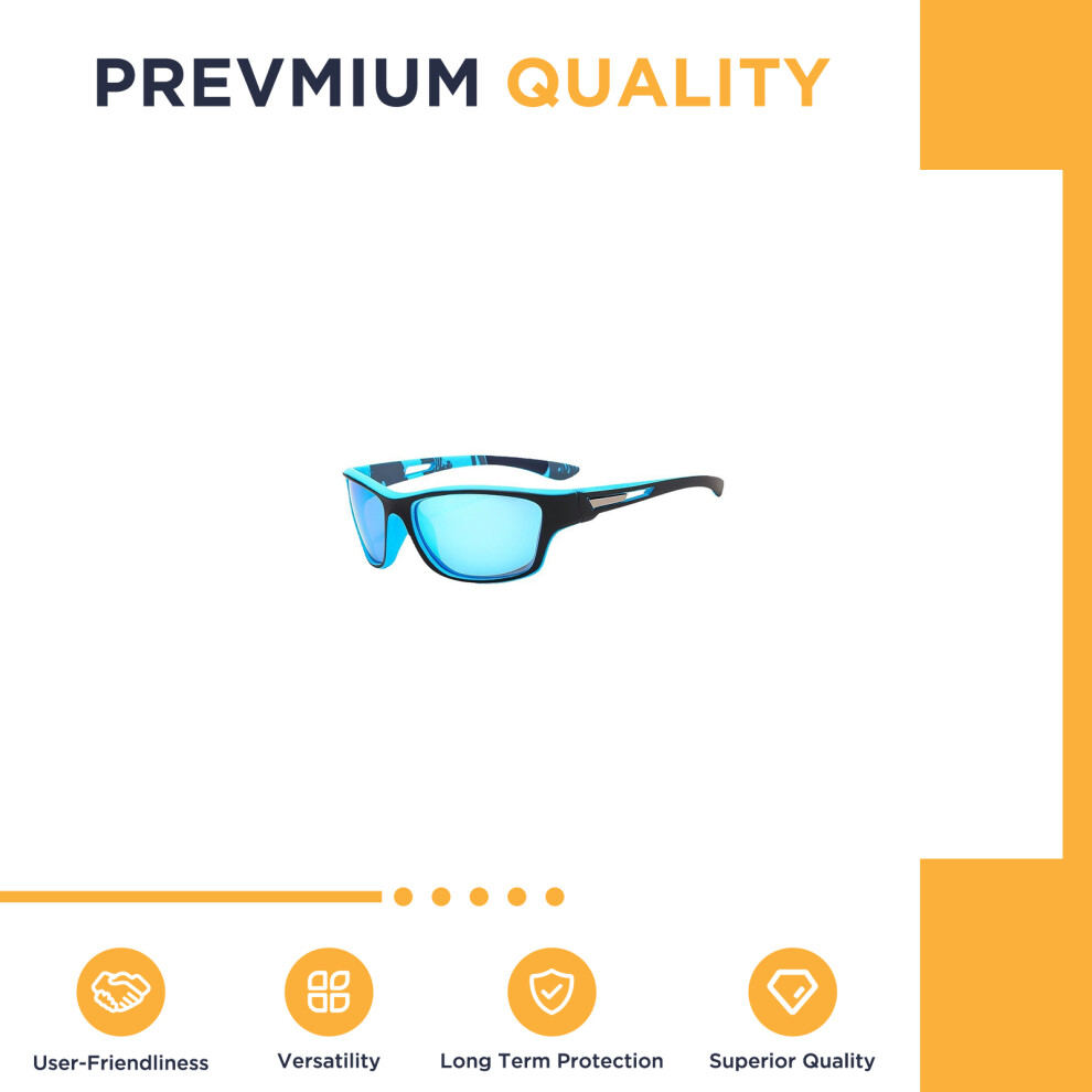 Roc-Electron (Blackblueframe Blue) Uv400 Polarized Sports Sunglasses For Running Cycling