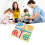 Foldable Leather Flying Chess Game Board 24x24cm, Washable & Compact 1